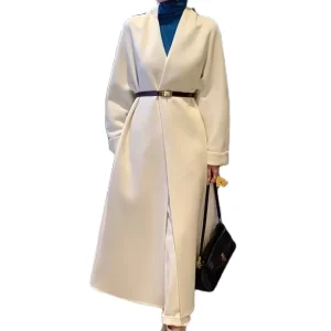 Europe High Quality Women Winter Long Clothes Ladies Luxury Plus Size Cashmere Wool Coats Women