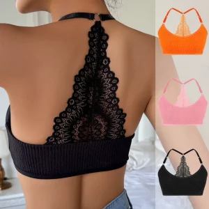 European American New Style Women’s Lace Push Up Bra with Adjustable Straps Wire Free Support Contoured Cups Summer Underwear