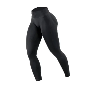 European Style Vintage Tummy Control Peach Butt Yoga Pants Women’s Mid Waist Non slip Mid Calf Velour Sports Running Fitness