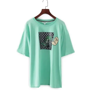 Exclusive Women’s Printed T-Shirt Short Sleeve Cotton Casual Wear OEM Export Oriented Quality Custom Graphic Design