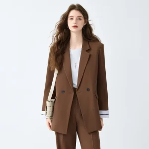 Extra Large Women’s Suit Vest Jacket Fashionable Business Office Top Long Pants Three Piece Commuting Half Skirt Set
