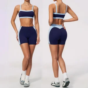 FH Custom Activewear Manufacturers Custom Women’s Gym Fitness Workout Quick Dry Sportswear 2 Piece High Waist Yoga Set