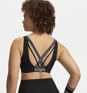 FH New Arrival Custom Women’s Yoga Workout Strappy Cross Padded Tops Gym Run Bras Strong Support Tennis Sport Vest