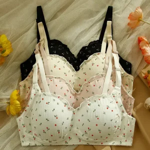 Factory Cute Girls Bra Comfortable Wire Free Underwear 32 38 Size Push up Women’s Bra