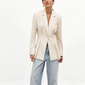 Factory Made Women’s Coats Solid Color Single Button Suit Jackets in Plus Sizes Fashionable Design