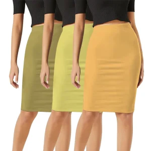 Factory Outlet Solid High Waist Tight OEM Long Pencil Skirt for Women Elegant Skirt