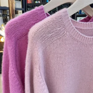 Factory Price 100% Cashmere Knitwear Fashion Sweater Women’s Pullover Casual O Neck Knitted Sweater