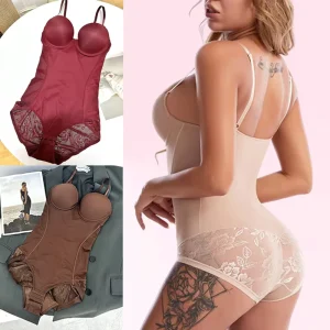 Factory Price Bodysuit Shapewear Lace Slimming Firm Breathable Underwear Tummy Control Body Shaper with Bra Top