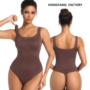 Factory Price Open Crotch Jersey Nylon Seamless Breathable Body Shaper Shapewear Bodysuit for Women Sports
