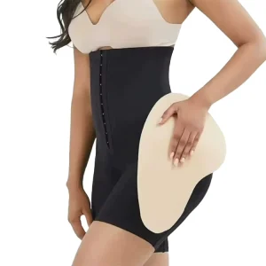 Factory Price Soft Feeling High-Waisted Padded Buttenhancer Body Shapewear Shorts With Padding