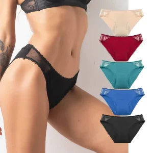 Factory Sale Lace Sexy Women Menstrual Panties Bragas Culotte Menstruelle Absorbent for Girls Female Period Underwears