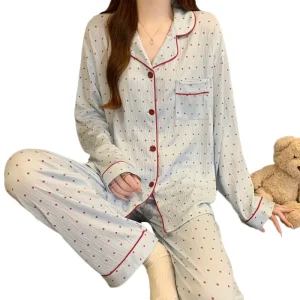 Factory Supply Lowest Price Women’s Sleepwear Milk Cotton Women Loungewear Sets Pajamas Home Clothes