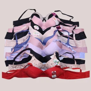 Factory Tail Goods Three-dimensional Cup 36-42 Size Colour Mix Adjusted-straps Thin Breathable Wire Free Bra for Woman