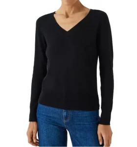 Factory Women’s Casual Style V Neck 100% Cashmere Jumper Autumn Pullover Sweater