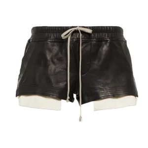 Factory customized women’s layered leather shorts