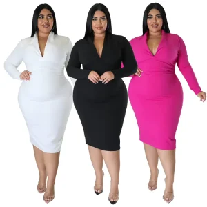 Fall Women Clothes Xl Plus Size Vonda Dress Plus Size Lounge Wear African Clothing Luxury for Women Plus Size