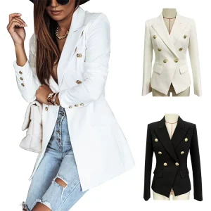 Fashion Blazer Solid Color Office Womens Blazers and Coats Daily Blazer