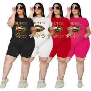 Fashion Casual Two piece Suit Hot Style Plus Size Women’s Clothing 4XL
