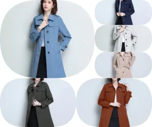 Fashion Casual Windbreaker Korean Version Long Top Ladies Coat Jacket Women Trench Coat