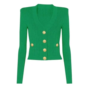 Fashion Classic Versatile Casual Long Sleeve Tops Knitted Sweaters Cardigan Women’s Sweater