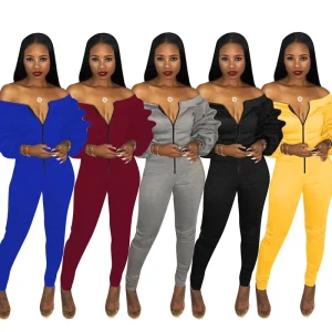 Fashion Jumpsuits Women Sexy Long Sleeve Womens Rompers Plus Size for One Piece Jumpsuit