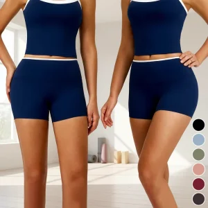 Fashion New Design Lightweight High-Waisted Spandex Nylon Solid Color Moisture Wicking Gym Clothing Activewear Women’s