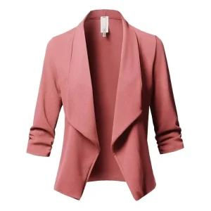 Fashion Polyester Casual Blazers Women Blazers Female Blazers
