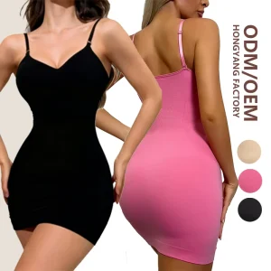 Fashion Waist Abdominal Shaping Fitted Skirt Tummy Control Seamless Bodysuit Plus Size High Compression Shapers Corset Nylon
