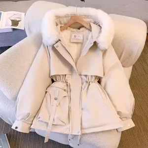 Fashion Women Trench Coat Fur Coat for Ladies Winter Jacket Plus Size Women’s Coat