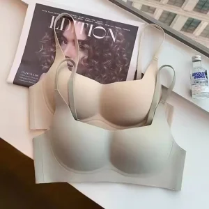 Fashion Women’s Bra High Quality Private Label Solid Color Push-up Custom OEM Wire-Free Convertible Straps Logo on Cup
