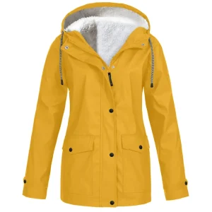 Fashion Women’s Winter Coat Warm Solid Long Jacket Outdoor Hiking Hooded Casual Coat
