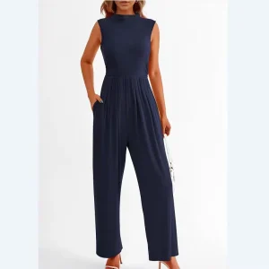 Fashionable Women Elegant Jumpsuit Style With Pockets