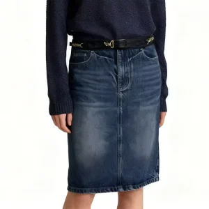 Fashionable Women’s Jeans Skirts Mid Waist Summer Women’s Denim Bodycon Dress