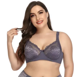 Fat Women Wireless Lace Bra for Plus Size Women’s Sets