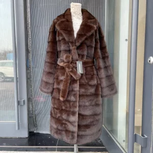 Faux Mink Long Thick Warm Eco Friendly Fluffy Fashion Women’s Winter Coat Outerwear Women’s Faux Fur Coat ODM OEM