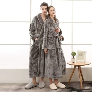 Female Bath Robes V neck Ladies Sleepwear Soft Custom Logo Luxury Bath Robes SPA Robe Hotel Bathrobe Women’s Night Dress