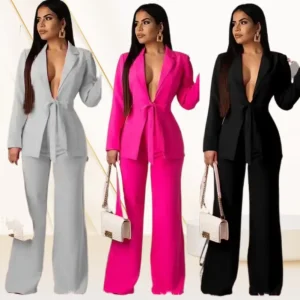 Female Suit Lady Western Sexy Streetwear Suits for Women Sexy Blazer Set