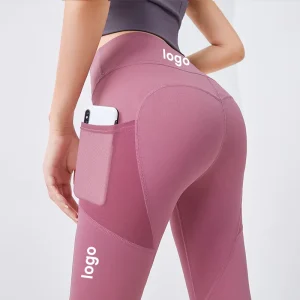 Fitness Gym Push up Butt Lift High Waist Yoga Leggings Femininas Pants With Reticulated Mesh Pockets for Women
