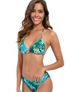 Flower Women Swimsuit Female Swimwear Bathing Swimwear for Mature Woman