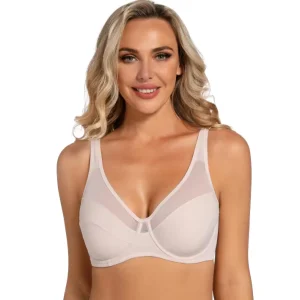 Full Coverage Factory Women’s Intimates High End Full Figure Solid Lace Underwire Plus Size Breathable Side Coverage OEM ODM