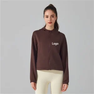 Full Zip up Women’s Hoodies Sweatshirts Soft Skin Friendly Loose Casual Outdoor Yoga Wear Workout Women Hoodie