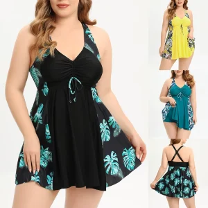 Fulness Ladies Swimwear Beachwear Plus Size Two Piece Swimsuit Plus Size Swim Wear Swimming Wear for Ladies Swimdress