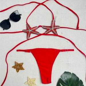 G03447C Summer Women Swimming Bikini 2 Pieces Sets
