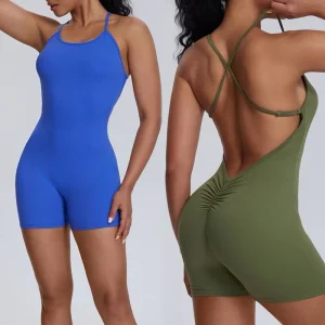 Garment Manufacturers Plus Size Sexy Sports Jumpsuits One Piece Suit Yoga Pilates Exercise Romper Pole Dancing Playsuit Outfits