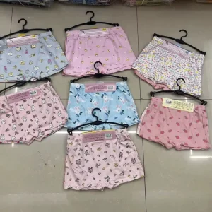 Girl Cotton Breathable Soft Cute Print Shorts Underwear