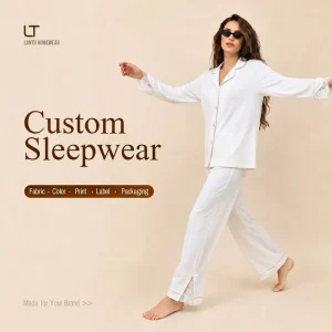 Girl’s Cotton Casual Spring Autumn Fashion Pajama Set New Style Long Sleeved Long Pants Thin Loungewear for Women’s Sleepwear