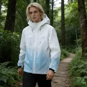 Gradient Outdoor Jacket For Men And Women Hiking & Cycling Windbreaker
