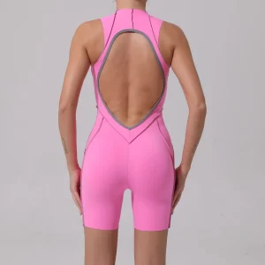 Gym Fitness Wear One Piece Yoga Woman Clothing Tight Sport Quick Drying Romper Bodysuit Fitness Workout Yoga Jumpsuit Activewear