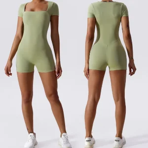 Gym Sets Jumpsuits Workout Romper One Piece Yoga Apparel Women’s Shorts Bodysuits for Yoga