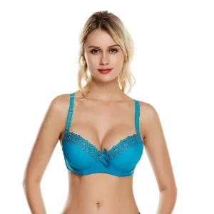 HB003 Solid Color Elastic Strap Bra Thin Breathable Women’s Underwear